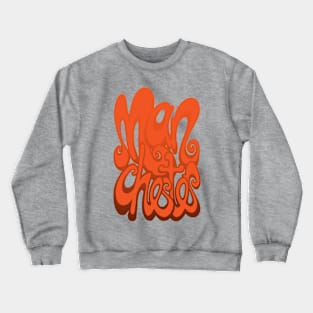 Manchester lettering - Orange Crewneck Sweatshirt